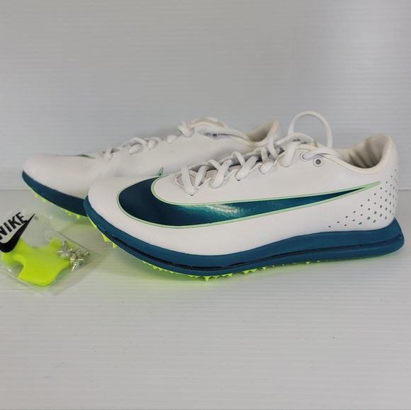 Nike Triple Jump Elite 3 White Electric Algae Spikes Men's Size 9 HV6425-100 - Picture 2 of 10